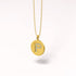Solid 925 Sterling Silver Initial Alphabet Personalised Disc Necklace